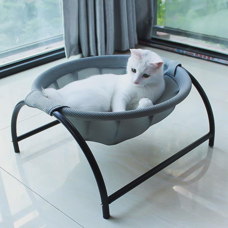 爆款猫咪狗狗吊床宠物床可拆洗架子拱形猫窝夏季吊篮网布专用
