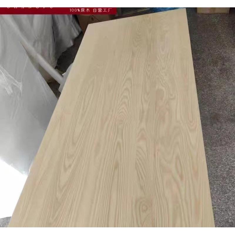 北美原木大板实木板樱桃木白蜡木黑胡桃木餐桌办公升降桌面板定制