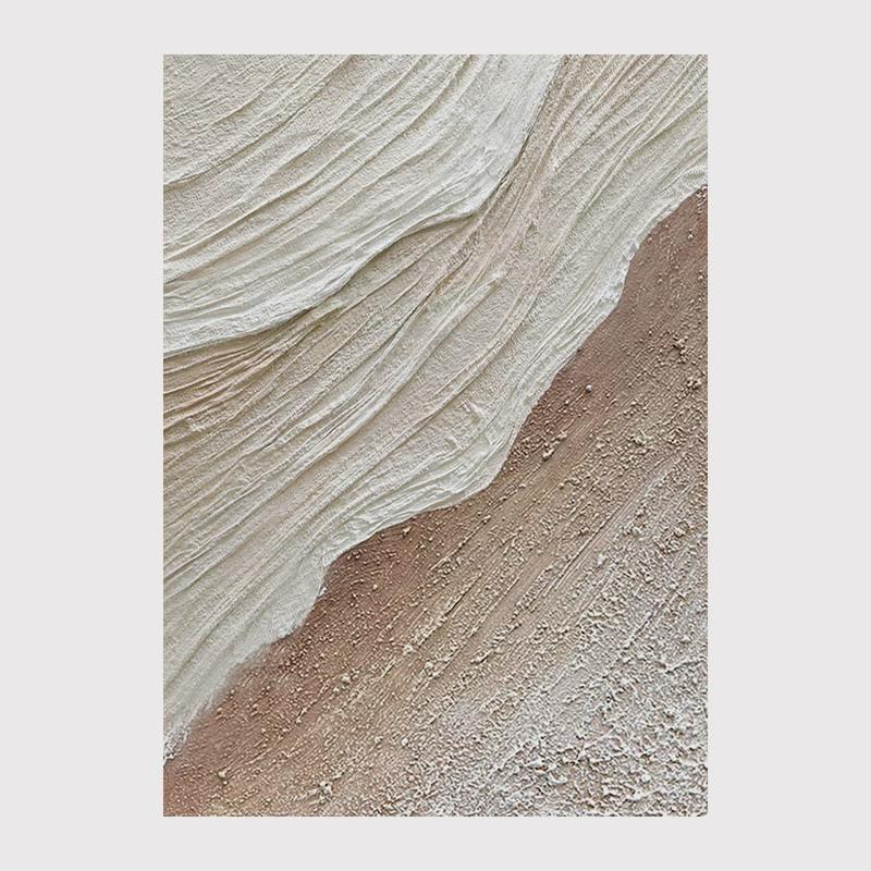 纯抽象简约油画现代手绘立体肌理布艺挂画客厅玄关走廊装饰画踏浪图片
