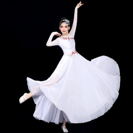 直销古典舞蹈女飘逸中国风新款独舞演出服开场舞大摆裙现代舞裙子