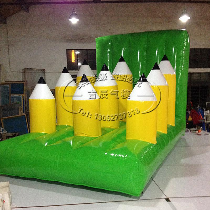 新款户外大型充气水池气模移动滑梯加厚娱乐气模加工充气游泳池