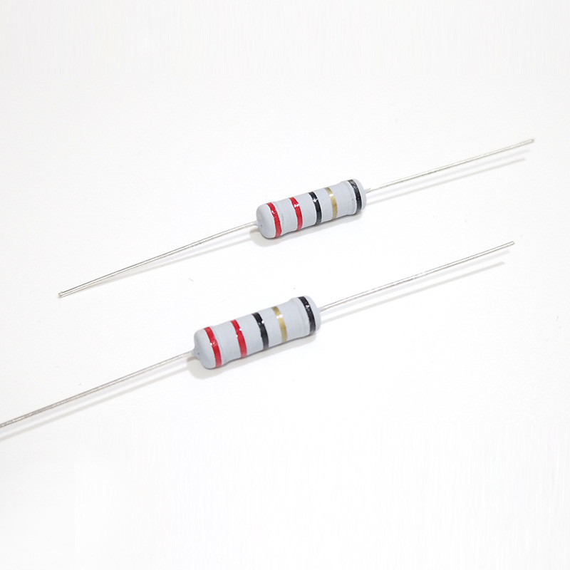 2W直插绕线电阻器5%碳膜保险丝0.1R1Ω12欧22Ω33R47R51R68欧100R