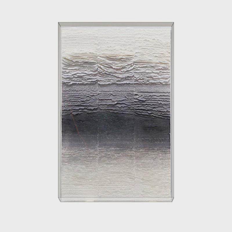 3d亚克力立体纸艺手绘现代装饰画客厅玄关走廊抽象样板间轻奢挂画