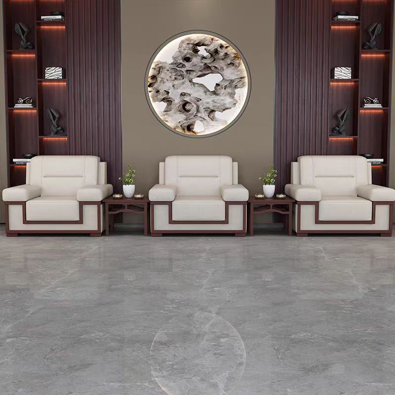 办公室接待洽谈桌贵宾商务沙发茶几组合单人轻奢酒店大堂休息区