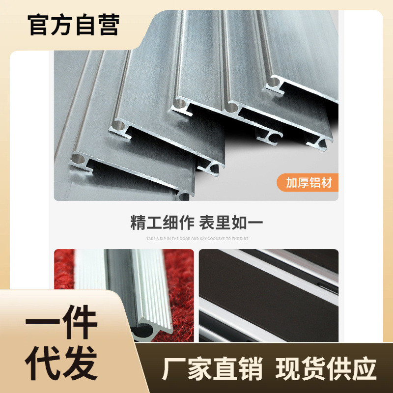 w1tr批发酒店大门口铝合金地垫家用入户门刮除尘进门泥垫商用
