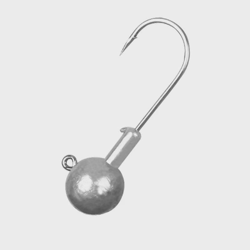 鲲一新型路亚铅头钩软虫50枚防挂底鱼钩鲈鱼鳜鱼t尾软饵