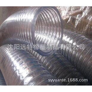 Pvc钢丝管软透明水管加厚,防冻透明钢丝螺旋塑料软管6寸150mm