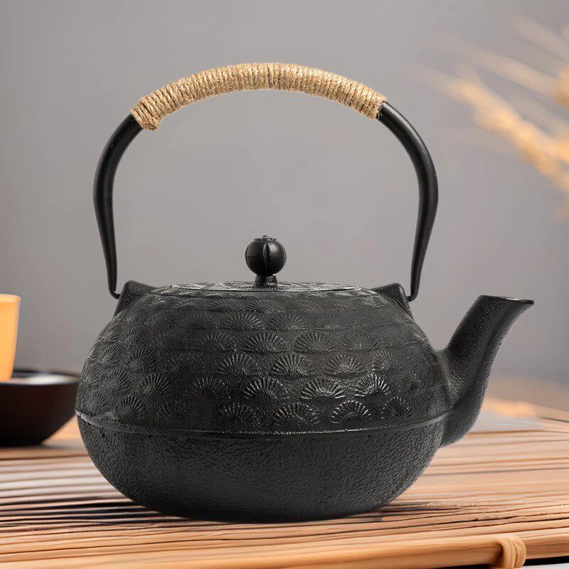 1800ml多款大铁壶铁茶壶烧水泡茶带过滤网日式手工铸铁壶茶壶茶具