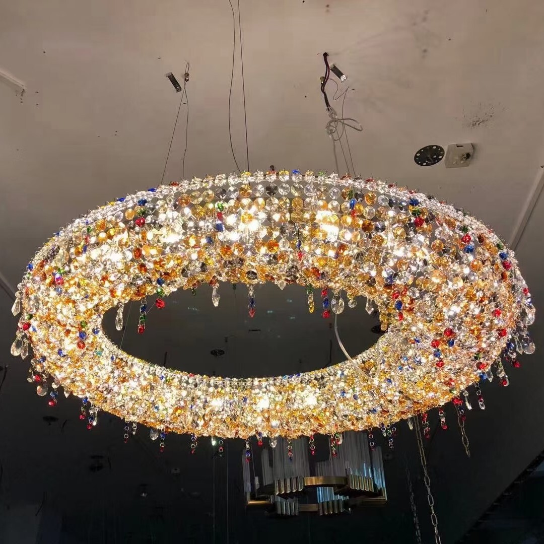 非标工程定制灯具酒店别墅酒楼餐厅会所售楼部沐足宴会厅led吊灯