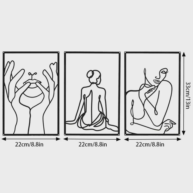 铁艺壁挂欧美时尚女性线条墙壁饰简易装饰画金属剪影家居墙饰,家居饰品,装饰摆件,淘宝优惠券,粉丝福利购,淘宝优惠卷