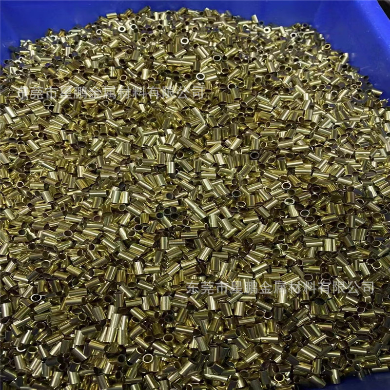 东莞h65黄铜批发薄壁管切割无毛刺小铜套电极铜圈毛细管