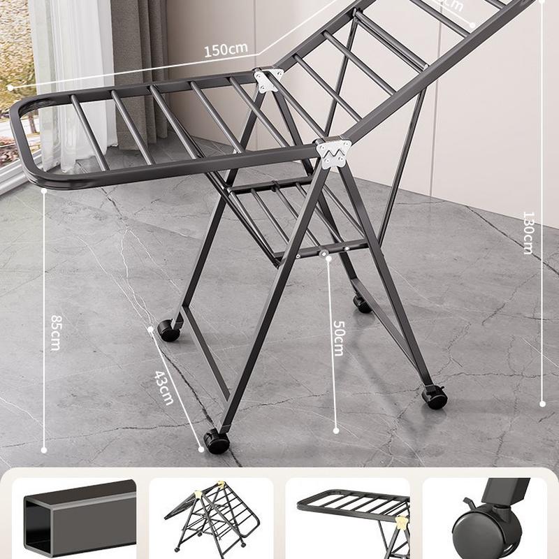 免安装折叠晾衣架落地室内小户型阳台卧室晾衣架室外菊晒帮出租屋