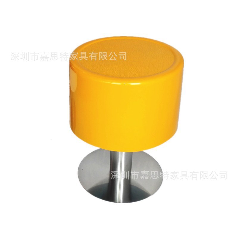儿童游乐场凳子活动脚圆凳玻璃钢不锈钢圆凳家具冬瓜快餐店餐椅