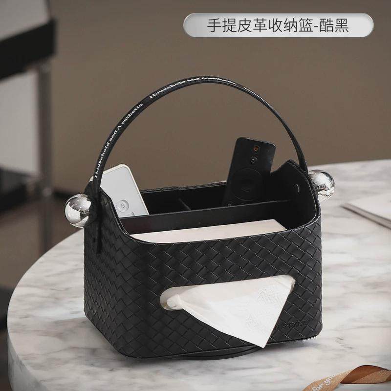 高档可旋转纸巾盒客厅轻奢餐桌纸抽盒桌面多功能创意茶几盒收纳盒