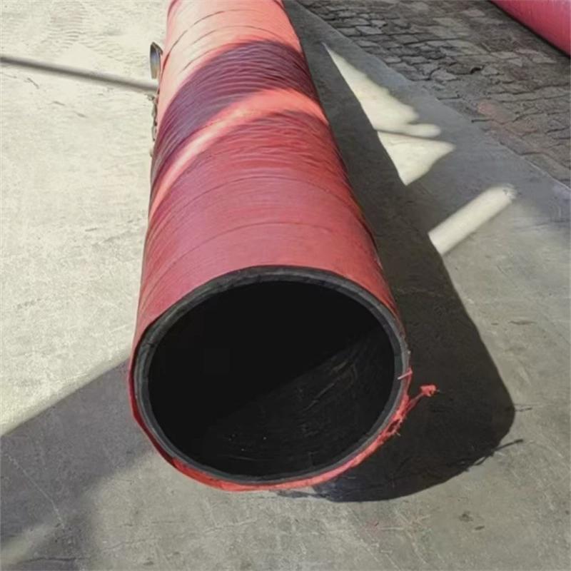 高压胶管液压胶管煤矿排水用大口径钢丝编织高压法兰胶管橡胶管