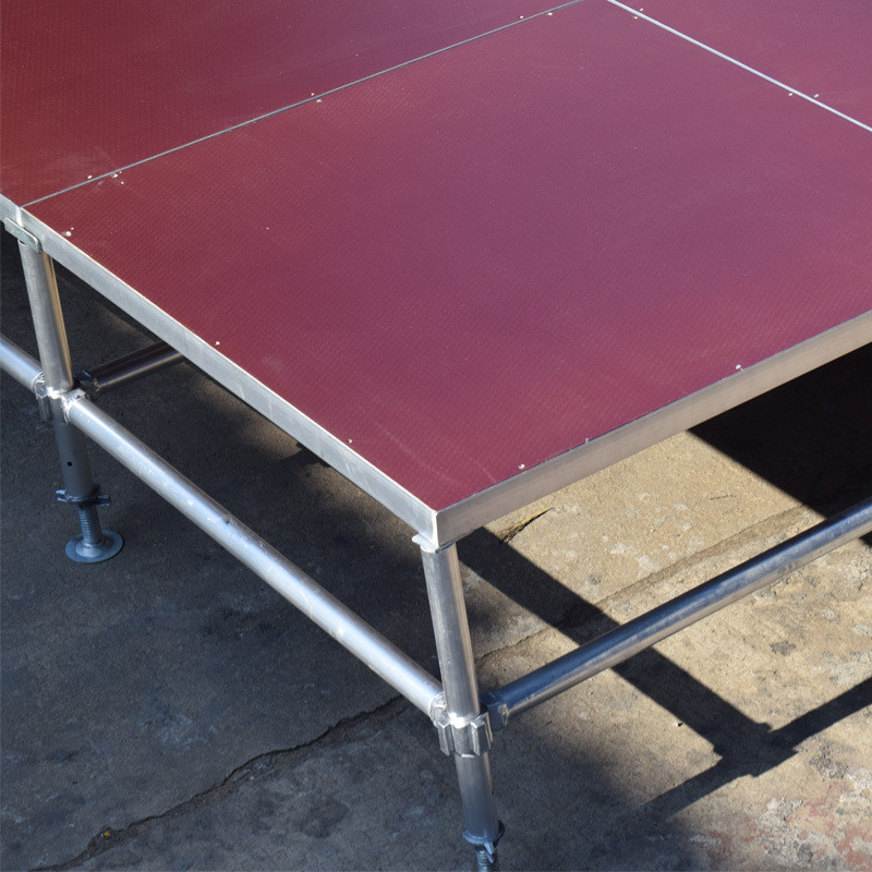 铝合金舞台厂家供应卡扣插片活动舞台大型户外升降拼装舞台桁架