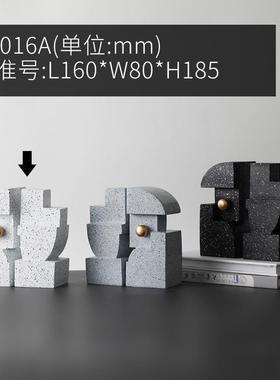 创意家居样板间书挡树脂摆件北欧ins别墅书房装饰品摆件