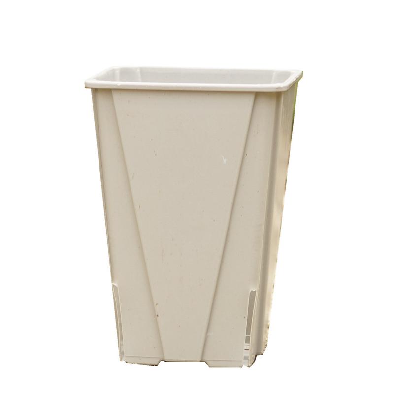 （整箱）灰白色9公分14公分育苗盆小方盆控根盆苗圃用盆多肉盆