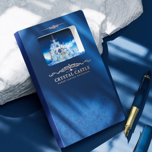 水晶城堡3d立体纸雕笔记本创意盖章本手账本本文创礼品雕刻