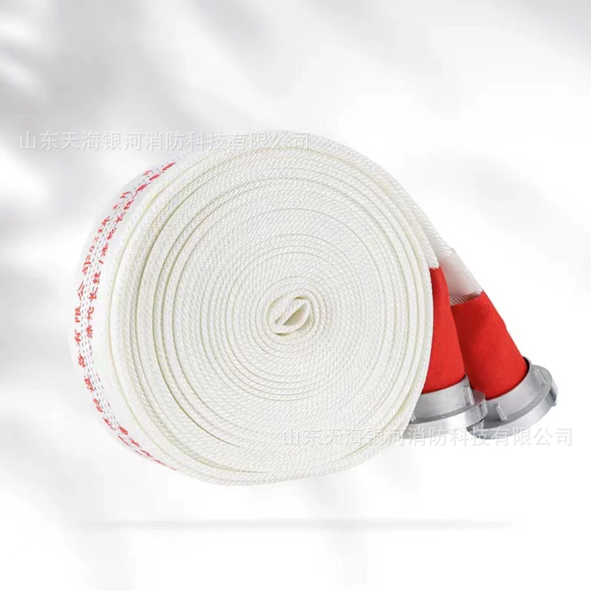 龙安带65mm有衬里聚氨酯耐磨橡胶双层加厚消防水带接口20m25m