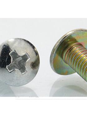 机螺钉十字大扁头供应m4x8m4x12彩锌蓝白锌