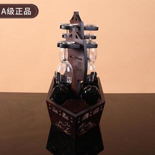 酒神牌帆船酒架红酒架实木创意欧式酒架欧式葡萄酒酒架木质红酒