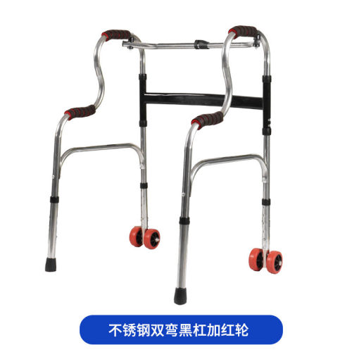 厂家助行器老年辅助行走器带轮带坐可折叠学步车多功能老人助行器