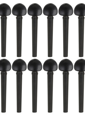 乌德琴弦弦乌木带鱼眼小提琴旋钮12个装pvc防滑旋钮轴轴乐器配件