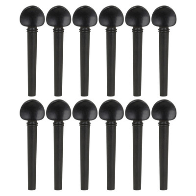 乌德琴弦轴防滑带鱼眼小提琴旋钮12个装pvc乌木旋钮弦轴乐器配件