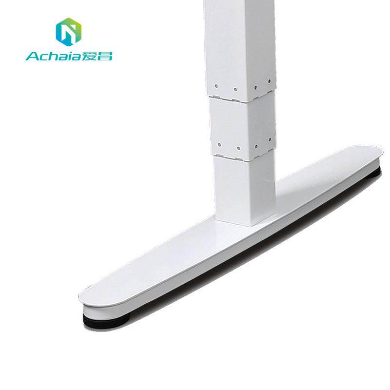 l型三方管腿电动办公桌转角电动升降老板桌可调节高度智能升降桌