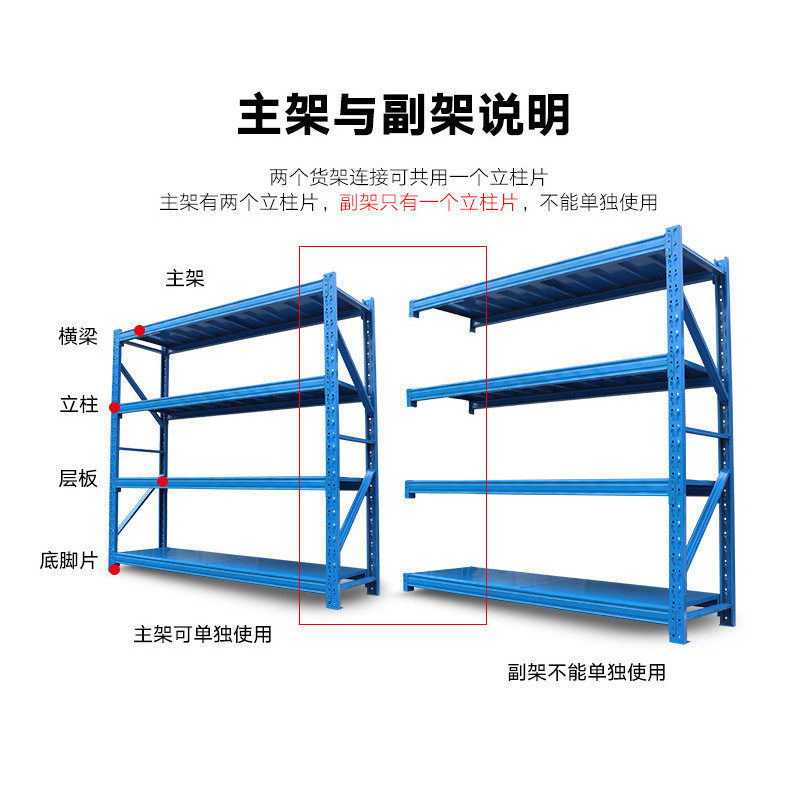 仓储库房货架东莞服装仓库中型置物架金属货架厂广州深圳货架批发