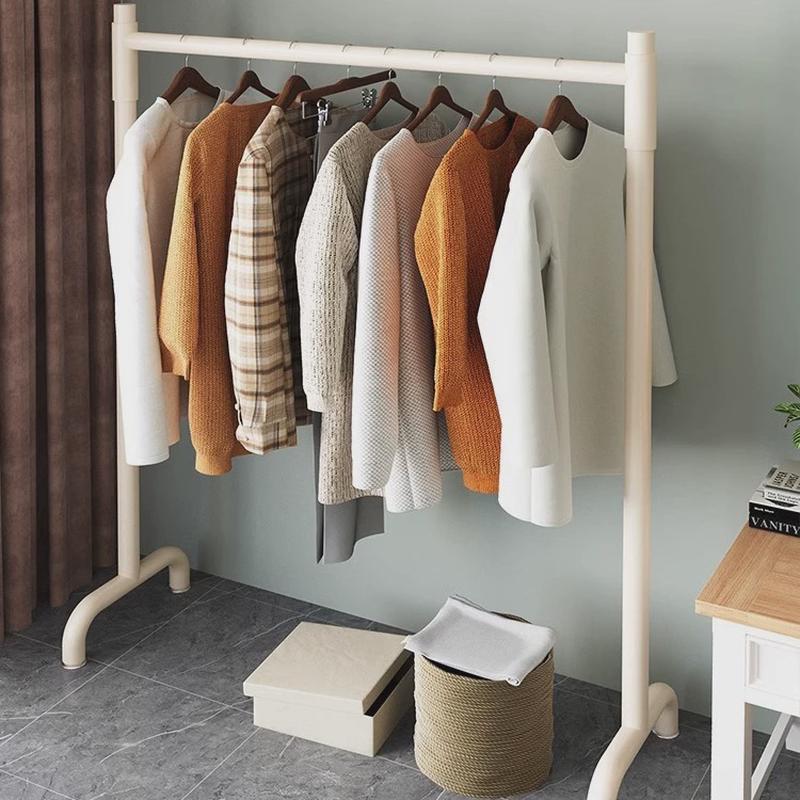 晾衣架学生宿舍落地家用折叠卧室内晒挂衣服架子简易收纳凉衣杆子