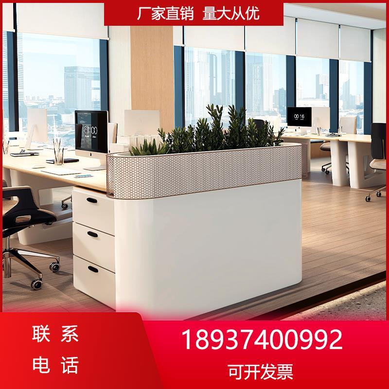 绿植开放式办公室隔断柜现代铁艺花槽柜储物柜矮柜文件柜摆放花箱