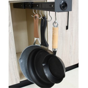 橱柜锅子铲子挂件 厨房柜内挂钩 多功能收纳挂杆用厨具炊具挂架