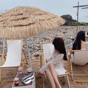 靠墙倾斜遮阳伞家用沙滩太阳伞花园庭院伞户外咖啡厅小折叠伞包邮