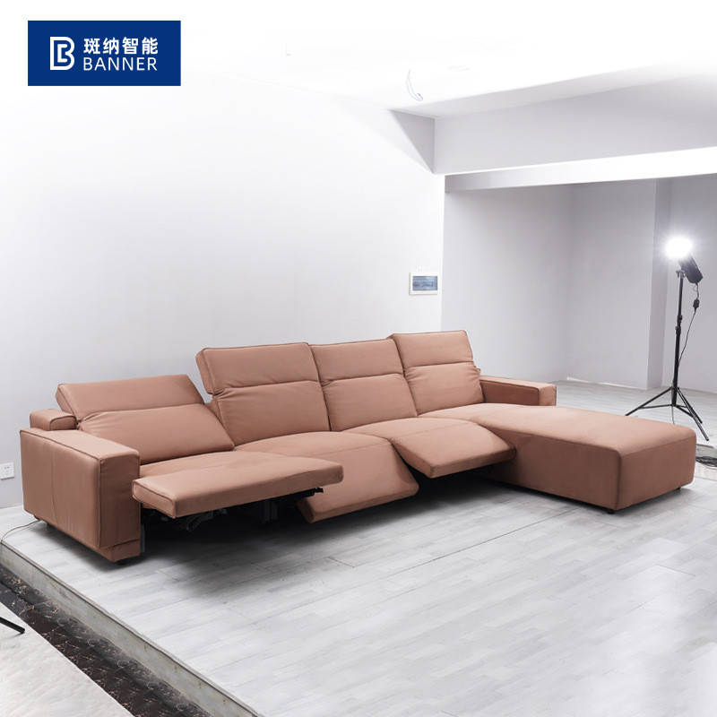 热销igo沙发意式极简仿皮磨砂布沙发小户型家用贵妃沙发皮布转角