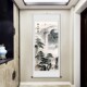 新中式 泰山日出挂画有山无水靠山图风景客厅玄关沙发背景墙装 饰画