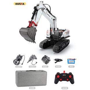 汇纳594合金履带遥控挖掘机丝杆勾机超大号仿真电动工程车男孩