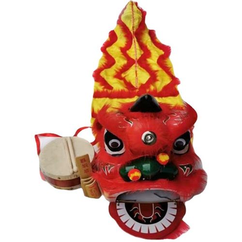 热销耐摔舞狮子儿舞狮道具童整套9寸215岁幼儿园表演狮子头醒狮套