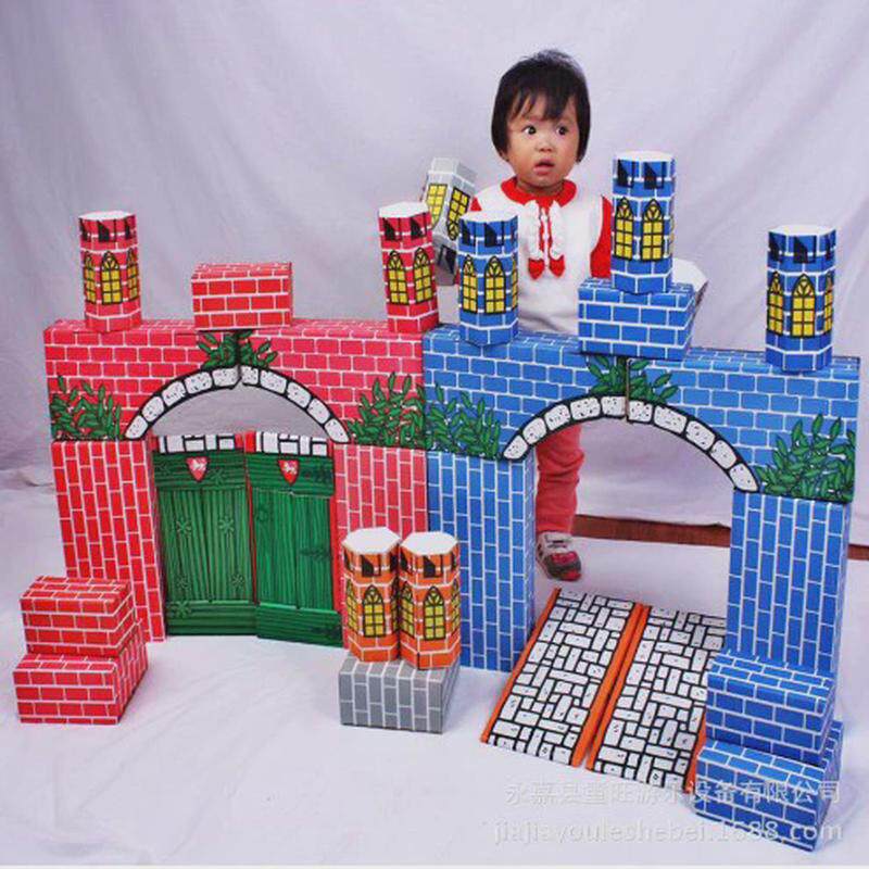 幼儿园搭造构建积木长方形纸砖积木儿童益智纸砖积木块纸质积木,玩具/童车/益智/积木/模型,其它玩具,淘宝优惠券,粉丝福利购,淘宝优惠卷