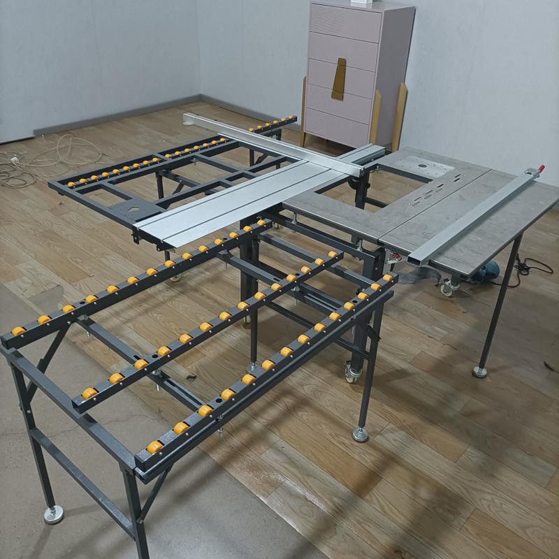 wjs480推台子母锯家装小型推台锯带吸尘大小锯