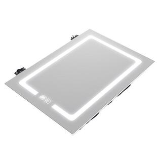 浴室镜柜门厂家折页铝合金不锈钢镜子定制led浴室柜门