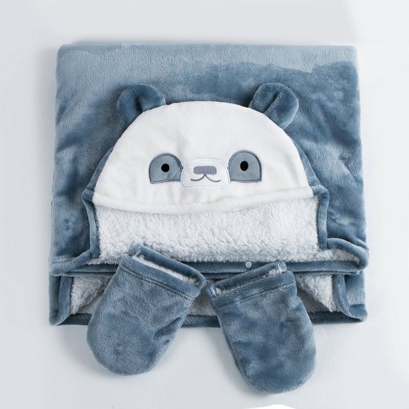 午睡毛毯毯小学生儿童教室用毯子斗篷学生单人午休加厚披肩