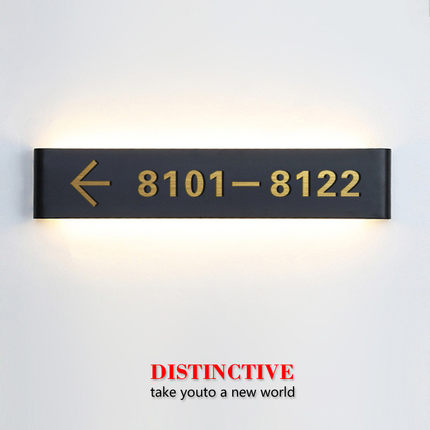 酒店门牌号led发光宾馆高档带灯房号提示美容医院贵宾室vip形标牌