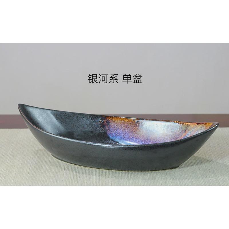 一帆风顺帆船形陶瓷花盆创意花道禅意写景插花东方花器插花器皿教