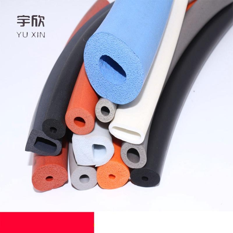 耐高温欣宇挤出阻燃硅胶发泡管 低硬度保温挤出硅胶发泡条发泡片