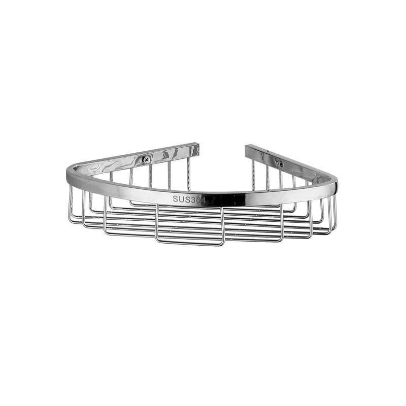 304不锈钢厕所三角架墙上三角蓝卫生间单层置物架双层浴室收纳架