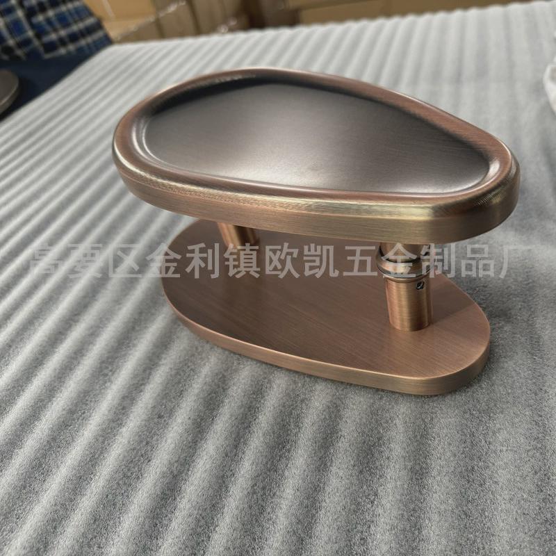 新中式铝合金拉手瓜子异形玻璃门拉手大门复古铜门简约玻璃门把手