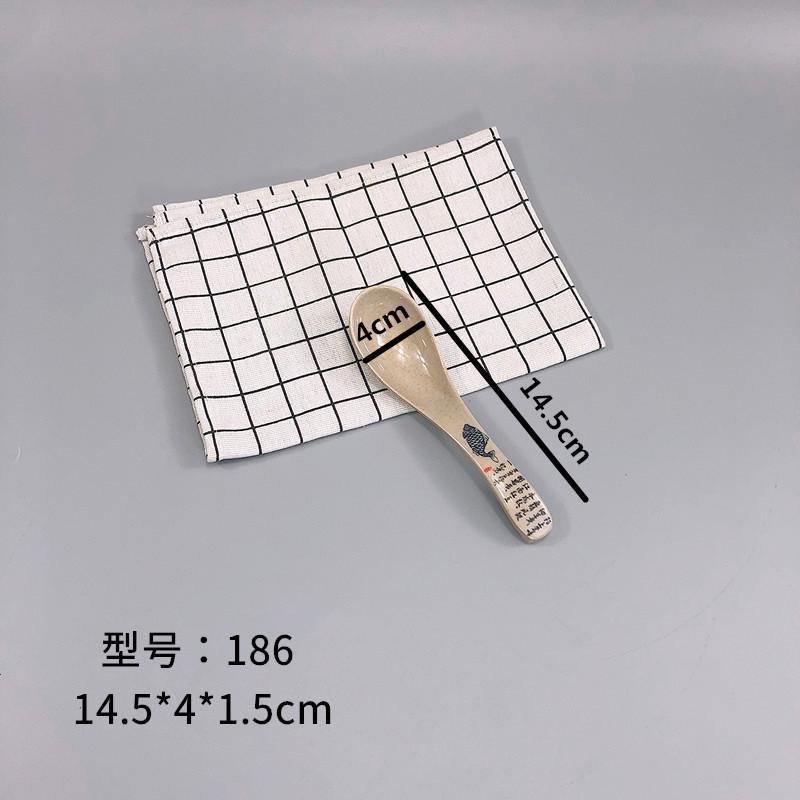 密胺仿瓷餐具蓝色鱼商用大小号调羹汤勺汤勺塑料长柄勺勾勺粥勺