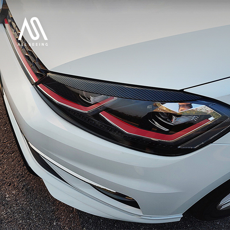 高尔夫7灯眉新速腾灯眉高7.5灯大灯改装眉装饰贴高7新速腾车贴